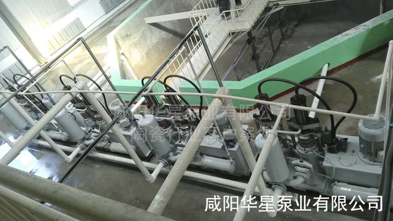 恒發高嶺土用戶現場1 陶瓷泥漿泵