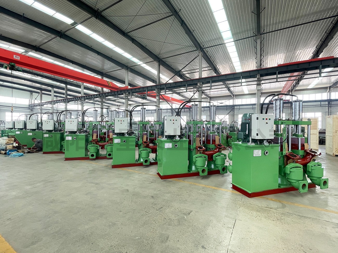 生產車間 咸陽節能柱塞泥漿泵